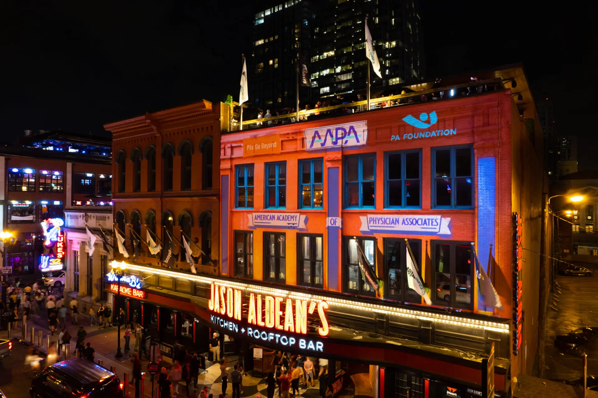 Nashville architectural photographer Ford Photographs TC Group AAPA projector May 22 2023 018